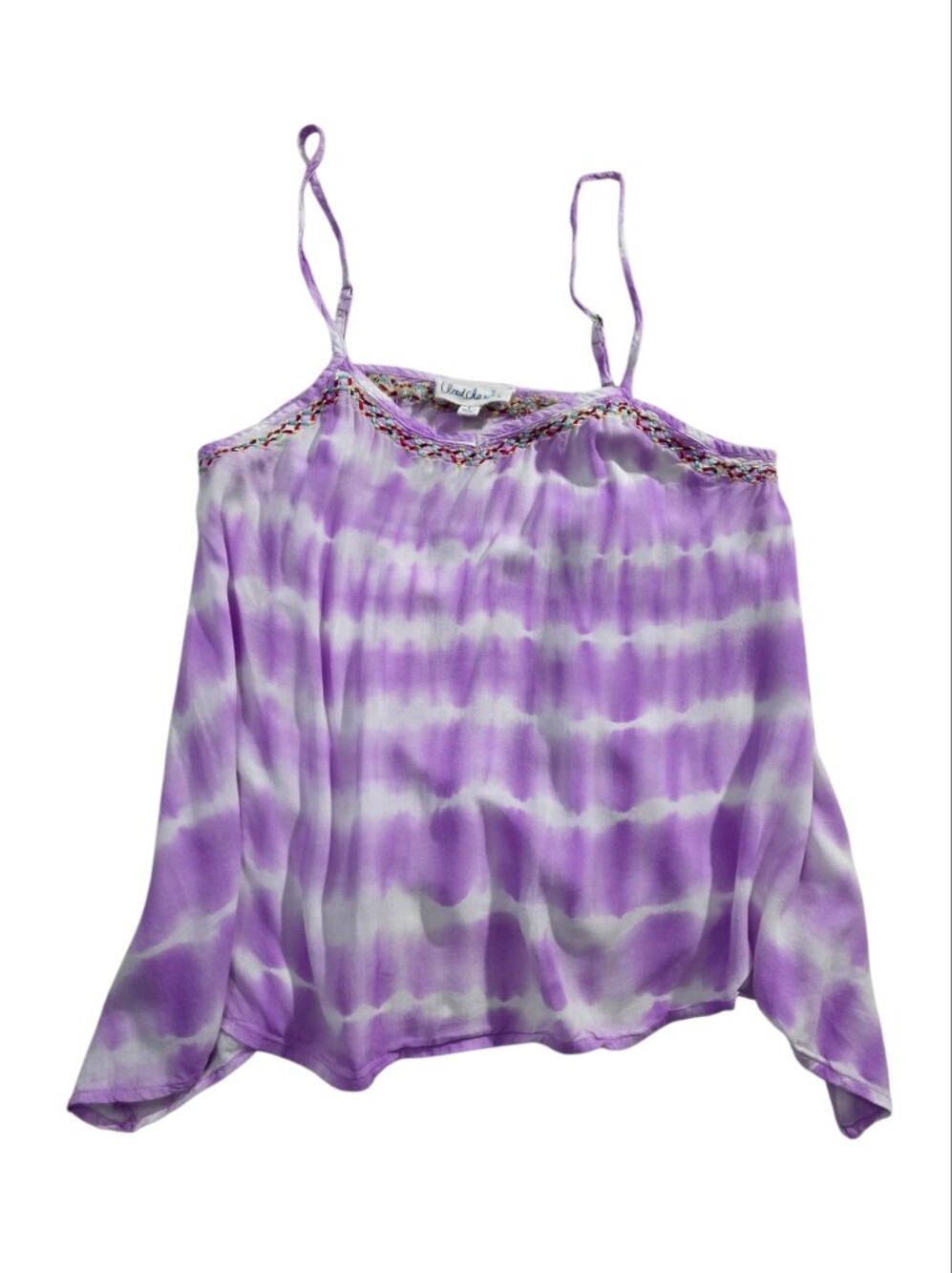 Cloud Chaser Purple Tie-Dye Camisole Tank Top